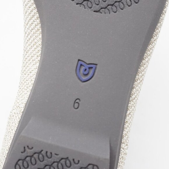 Rothy's Cream Flats with Blue Trim - Picture 9 of 10